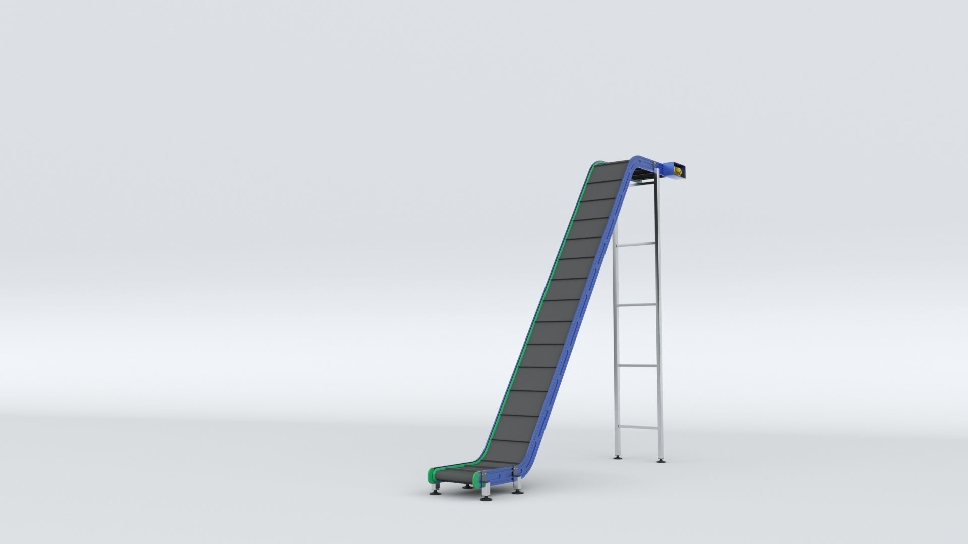 Z Type Conveyor Belt Adjustable and Rigged 3D model_53