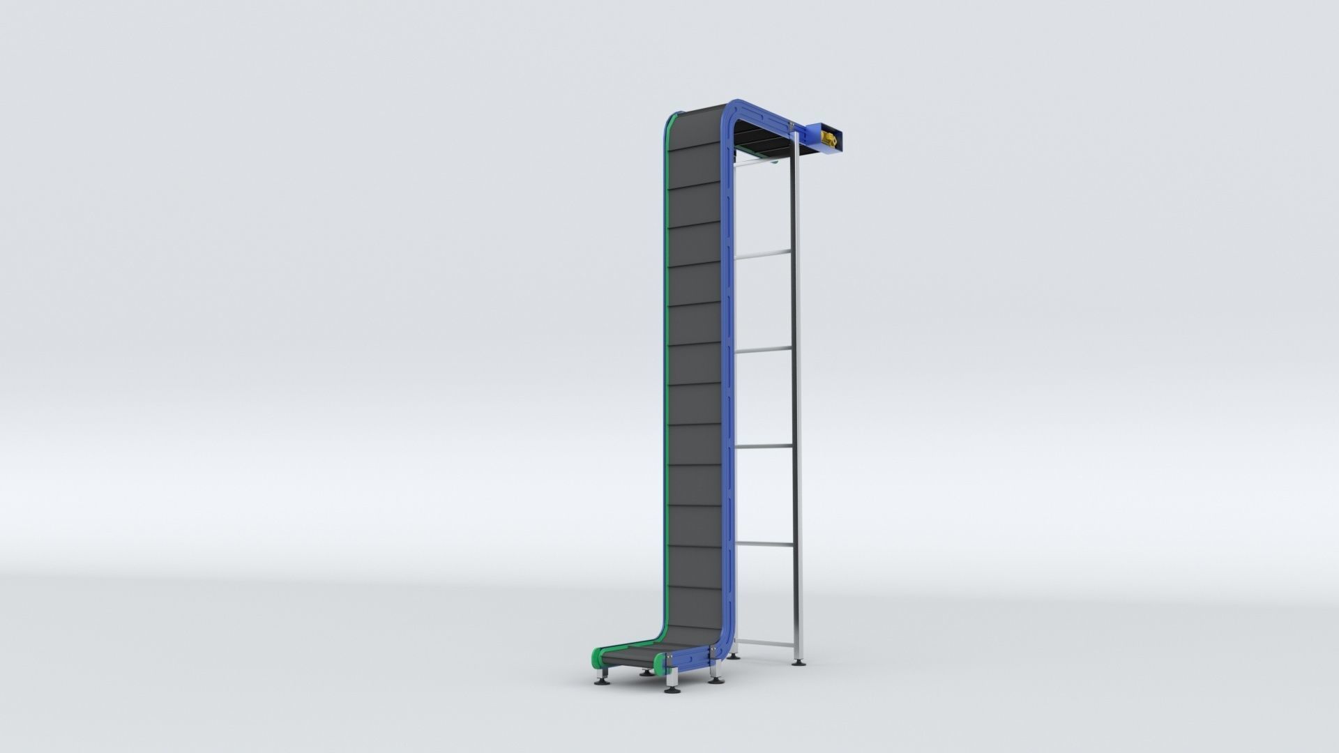 Z Type Conveyor Belt Adjustable and Rigged 3D model_50