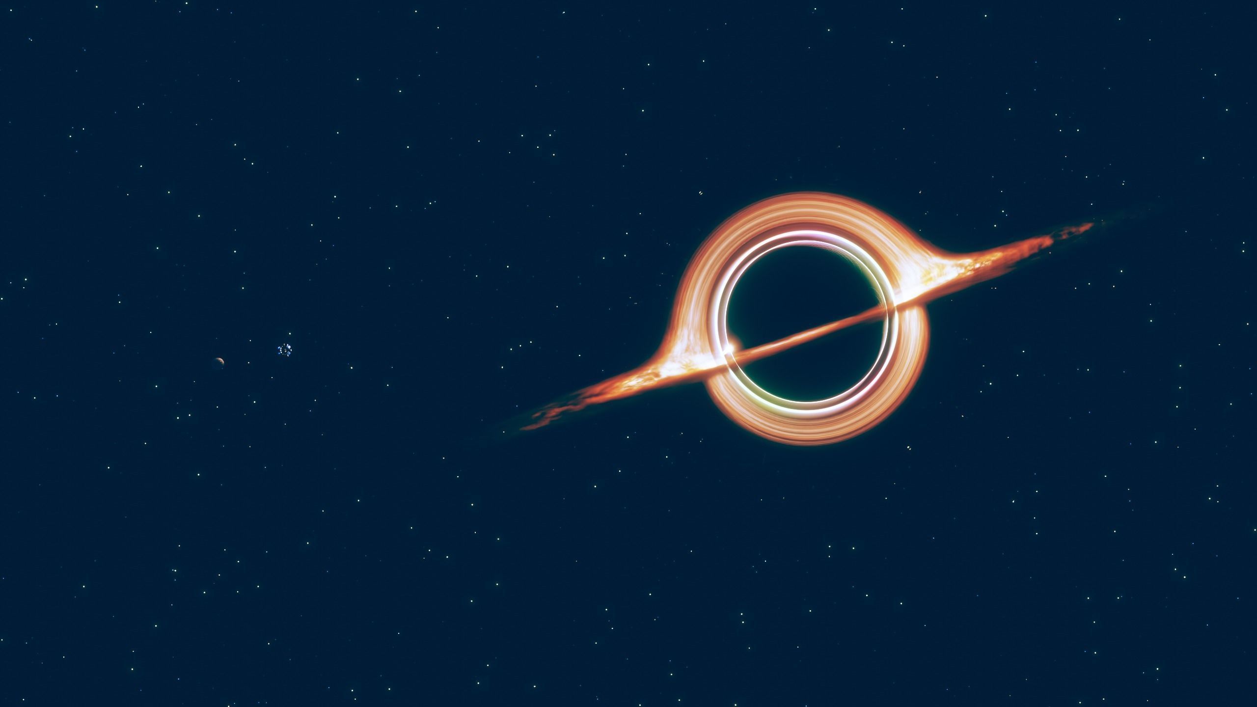 Interstellar Blackhole Low-poly 3D model_6