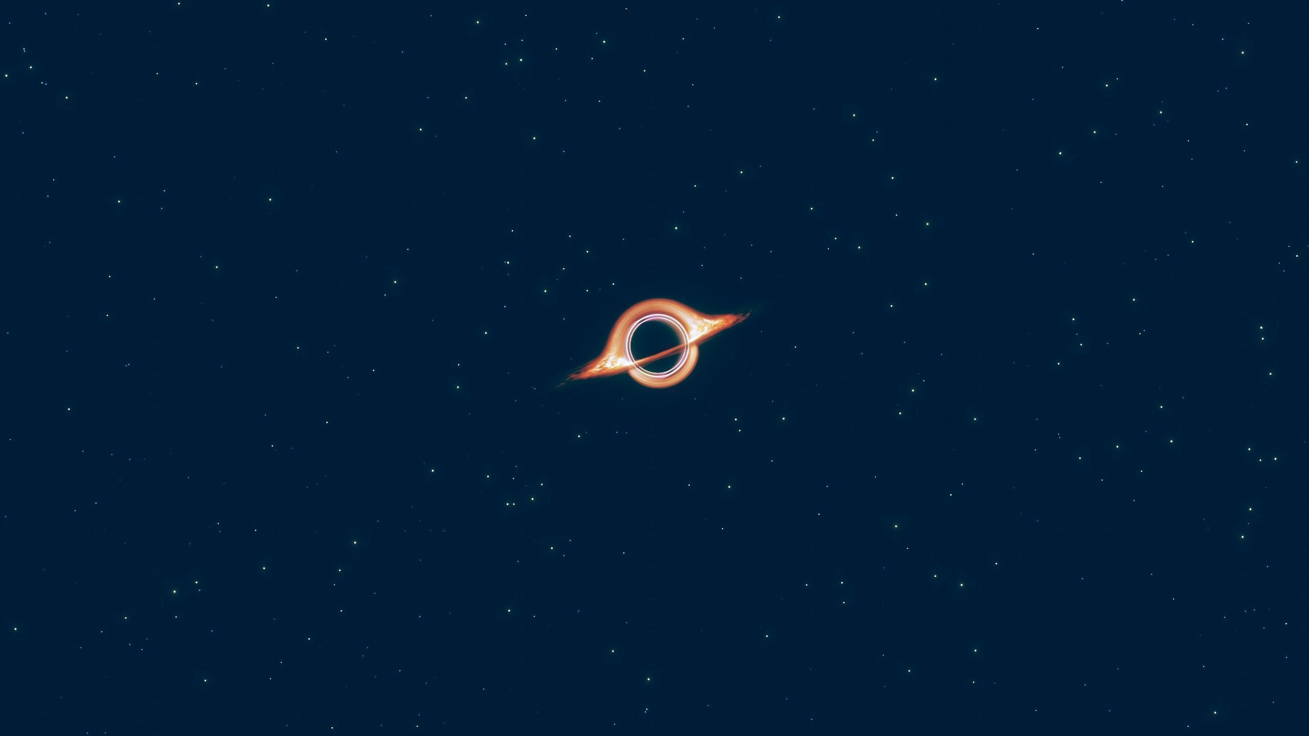 Interstellar Blackhole Low-poly 3D model_2