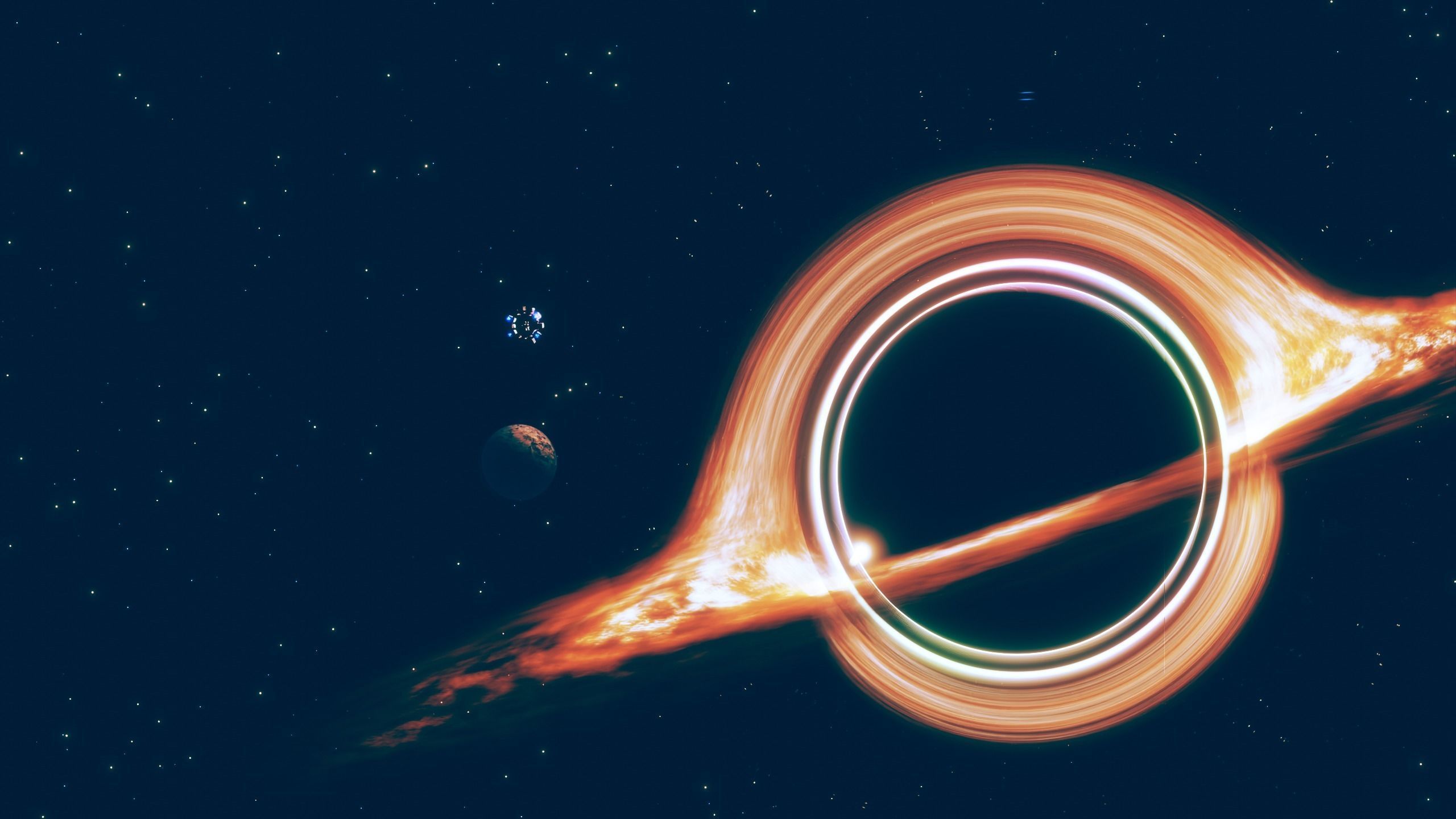 Interstellar Blackhole Low-poly 3D model_1