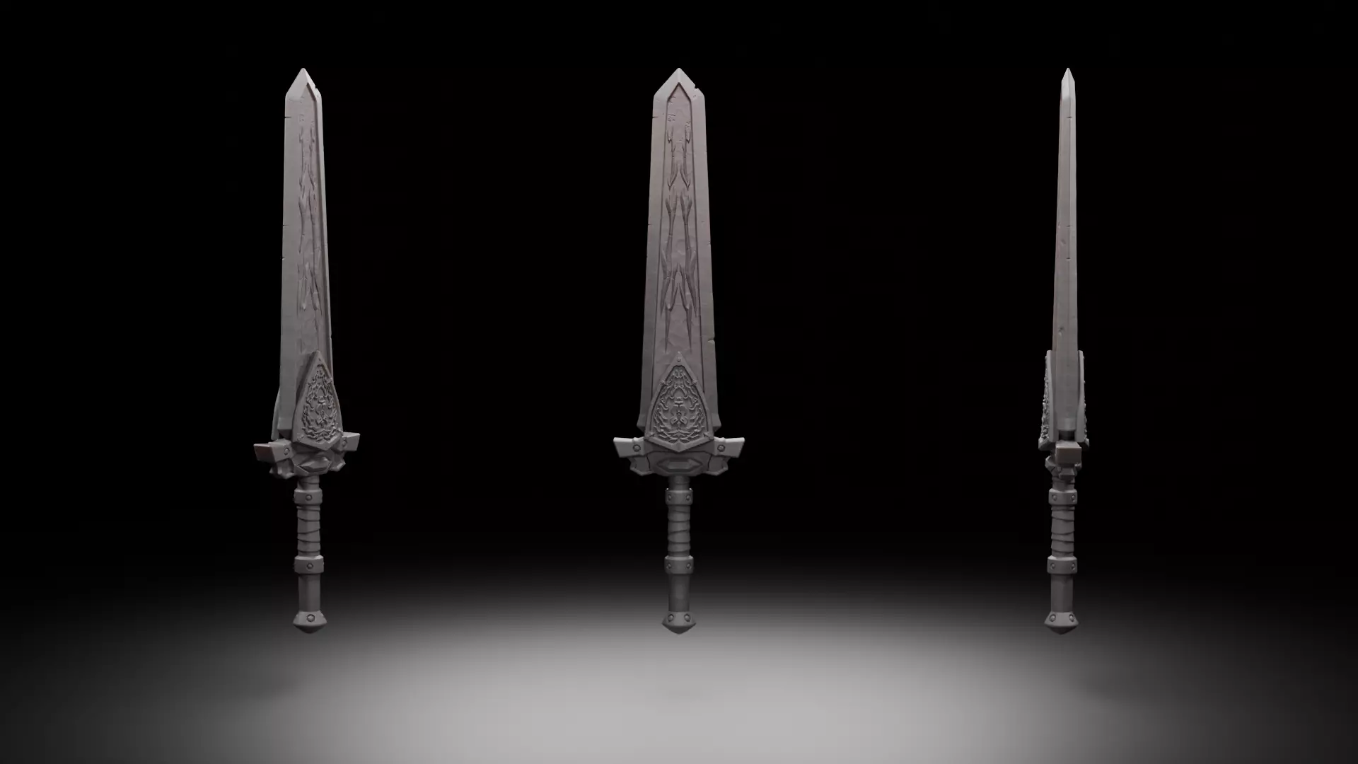 Grand Marshals Claymore Sword - World of Warcraft 3D print model