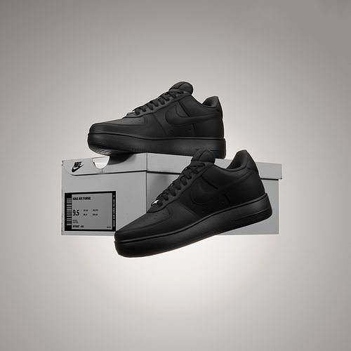 Nike Air Force  Low-poly 3D model