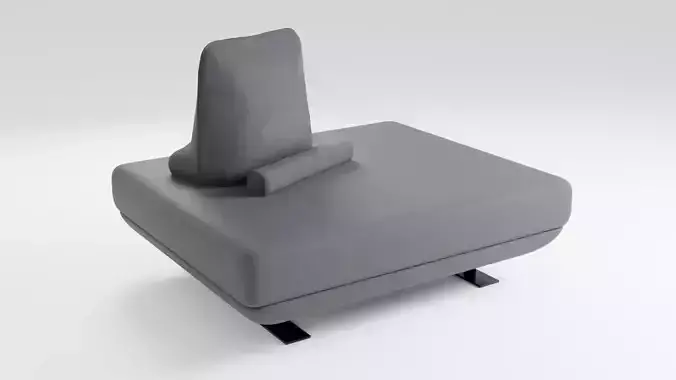 Italian style sofa in dark colors with double-sided pillows