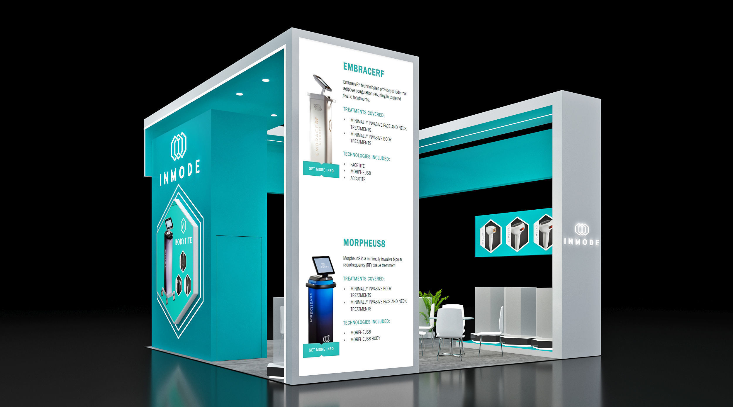Booth Exhibition Stand Stall 6x6m Height 440cm 4 Open 3D model 3D model_4