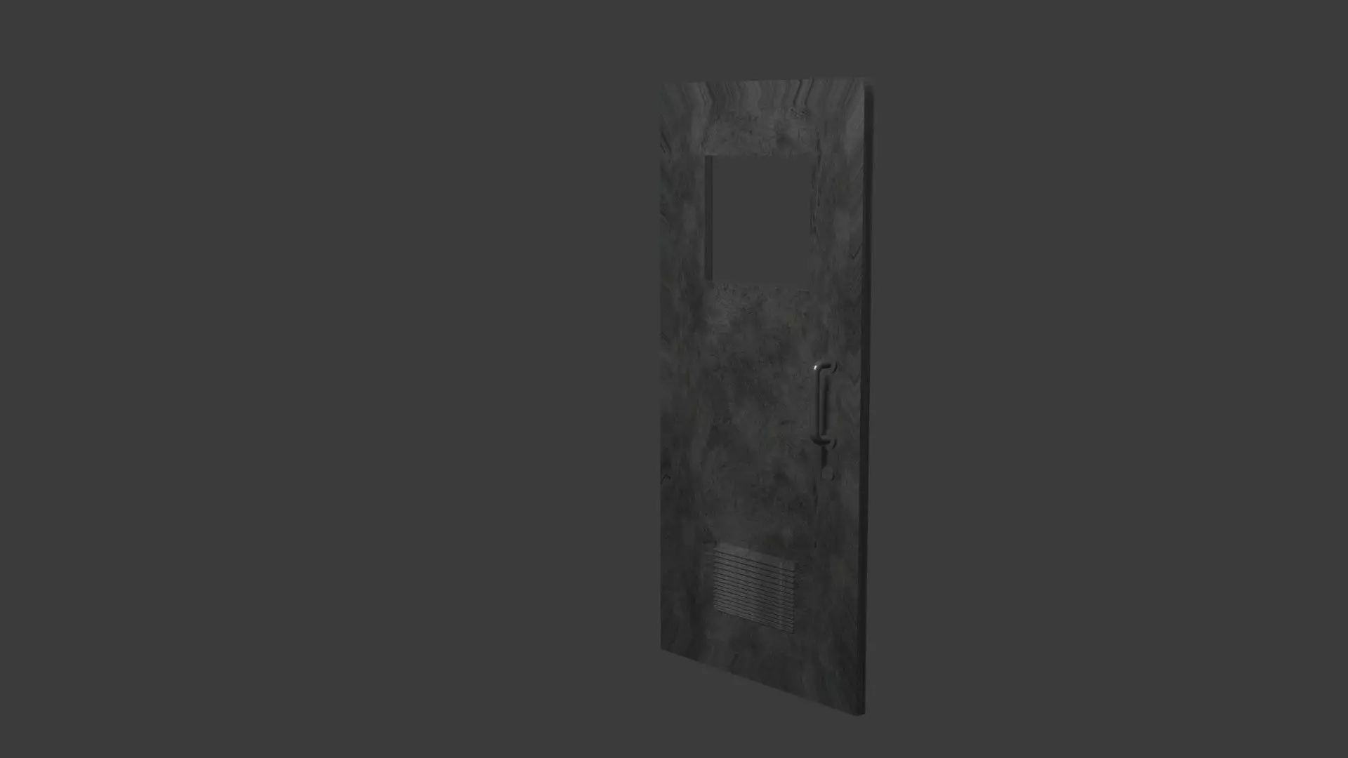 iron door 3D model_0