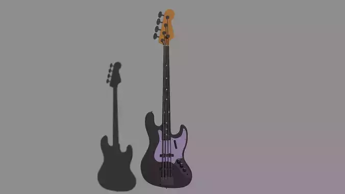 Jazz bass electric guitar