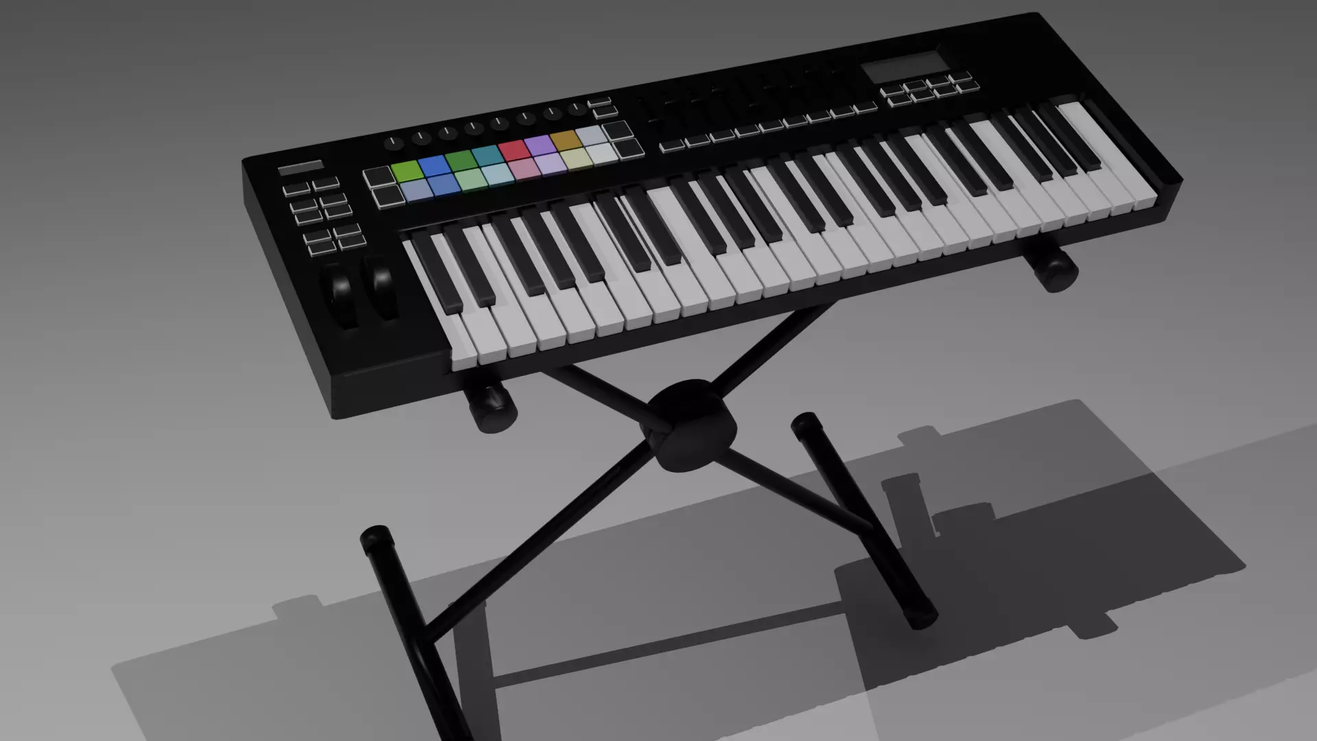 Music keyboard Free 3D model