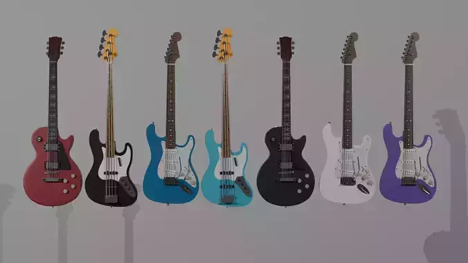  electric guitars