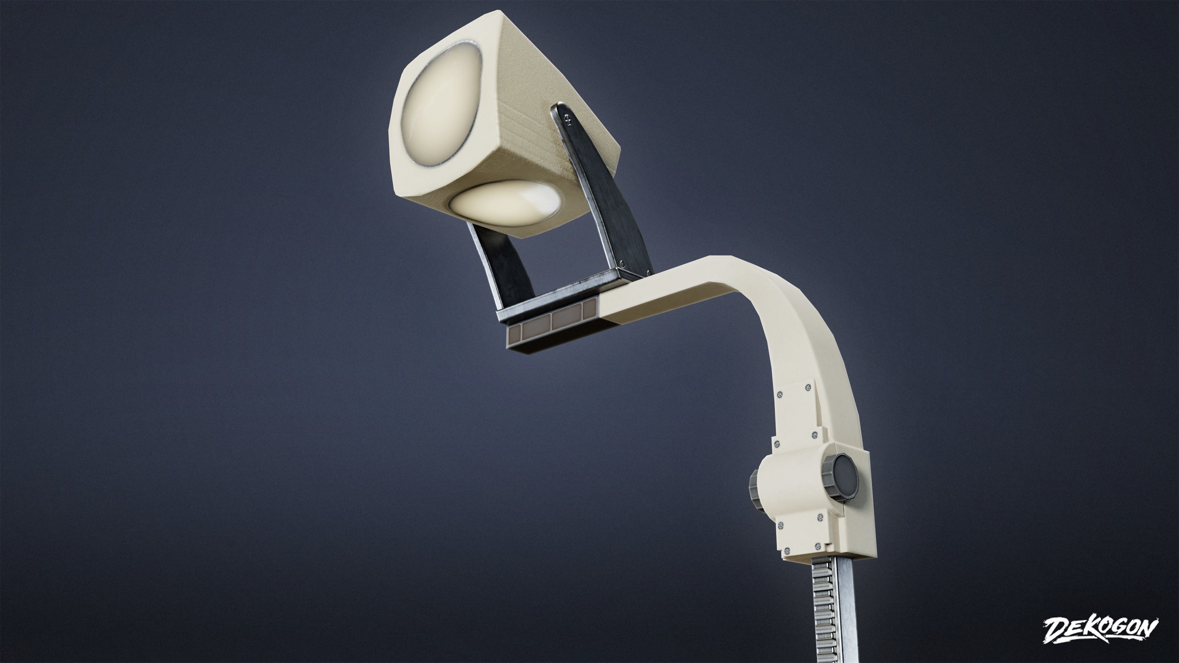 HIGH SCHOOL CLASSROOM - Projector 01 - LOW POLY Low-poly 3D model_5