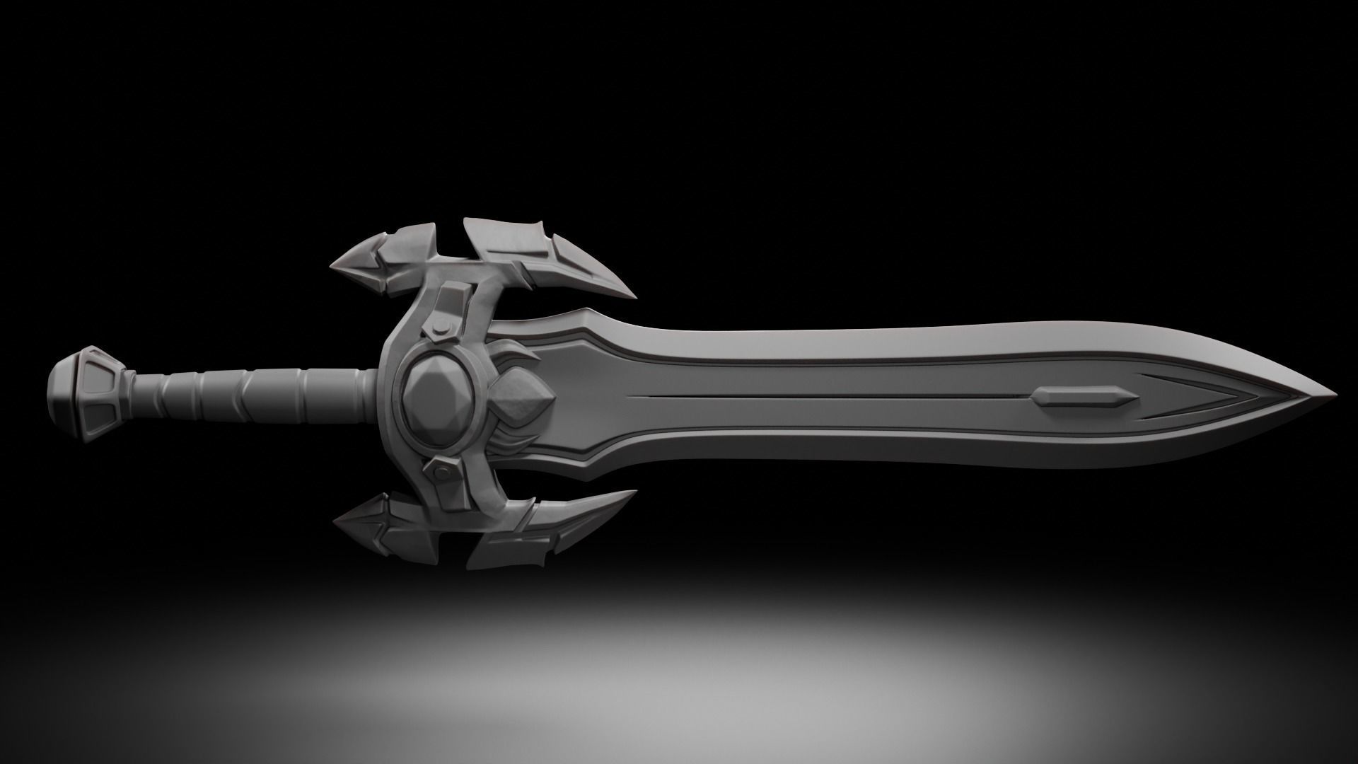 Grand Marshal s Longsword - World of Warcraft  3D print model_1