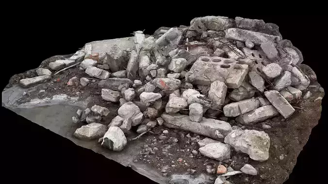 debris concrete scatter photogrammetry part3 