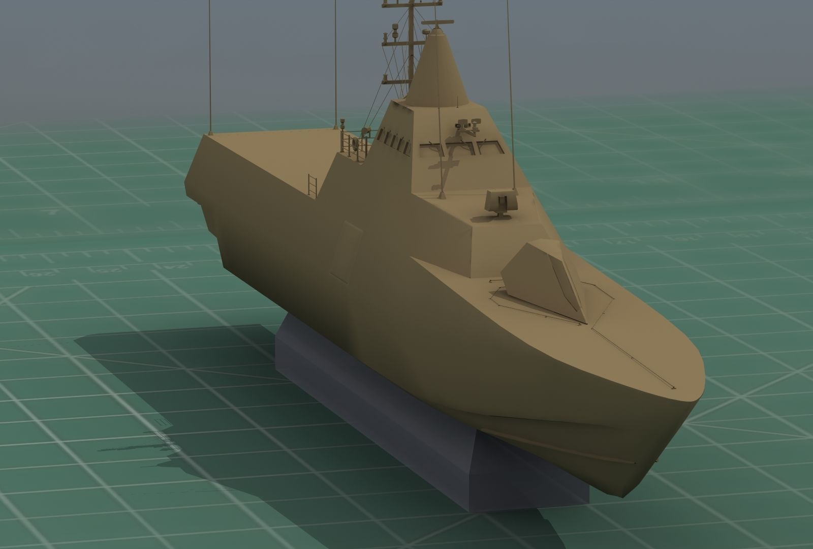 HSwMS Karlstad Visby Class Corvette 3D Print Model 3D print model_24