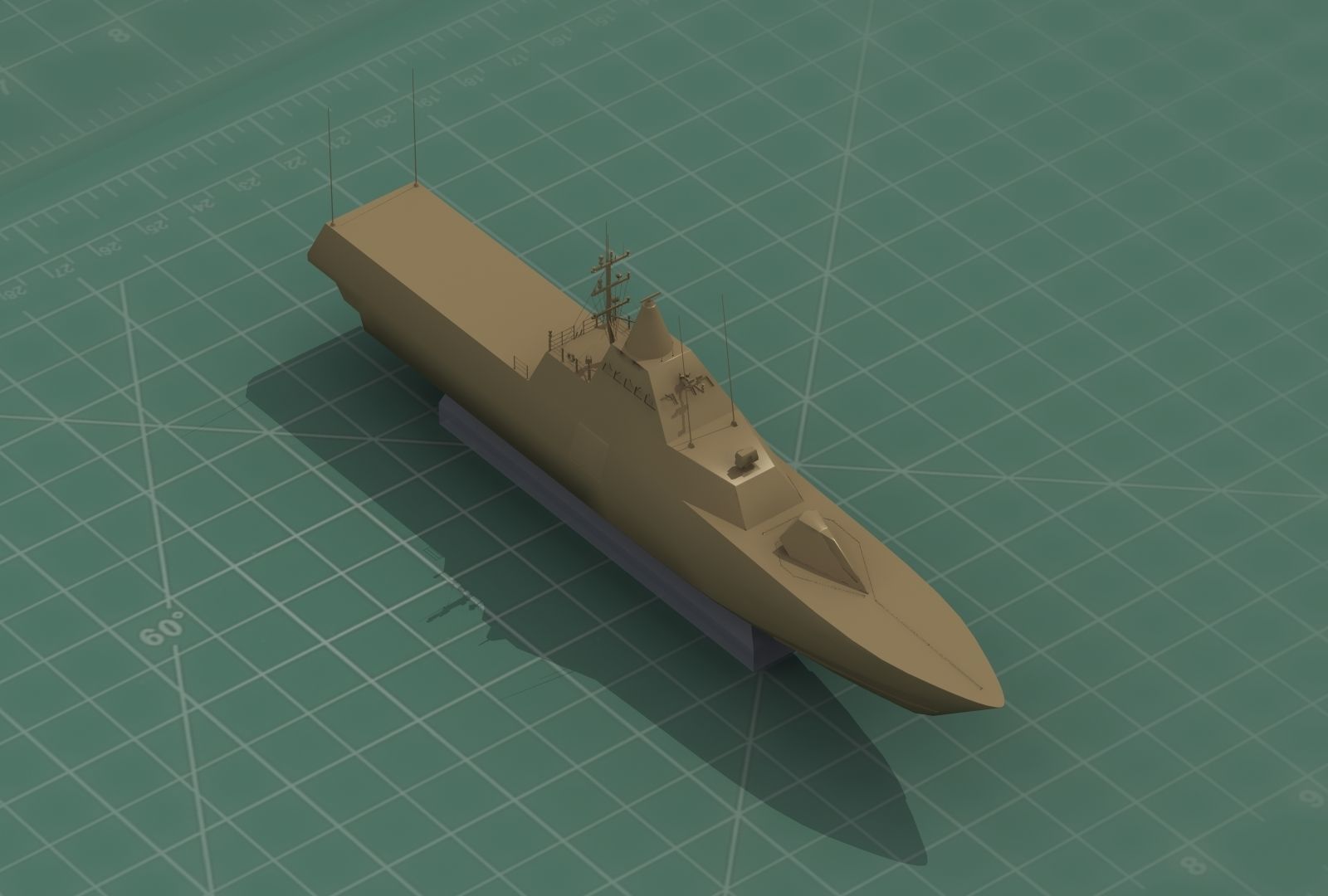HSwMS Karlstad Visby Class Corvette 3D Print Model 3D print model_19