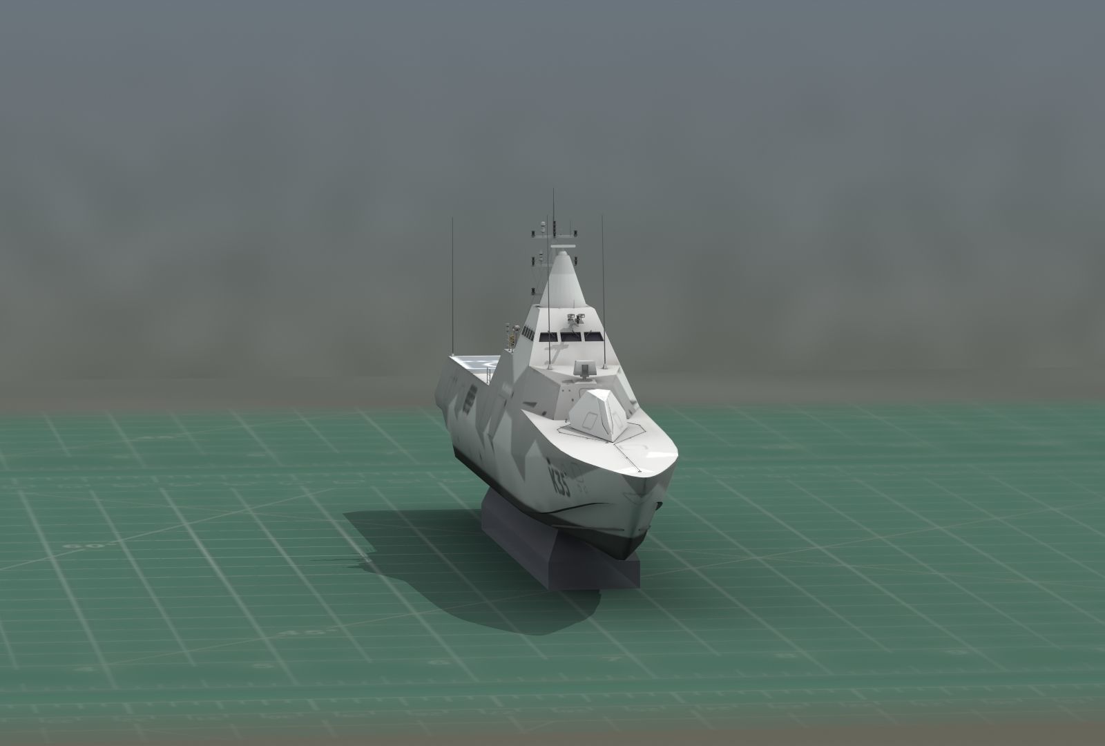 HSwMS Karlstad Visby Class Corvette 3D Print Model 3D print model_11