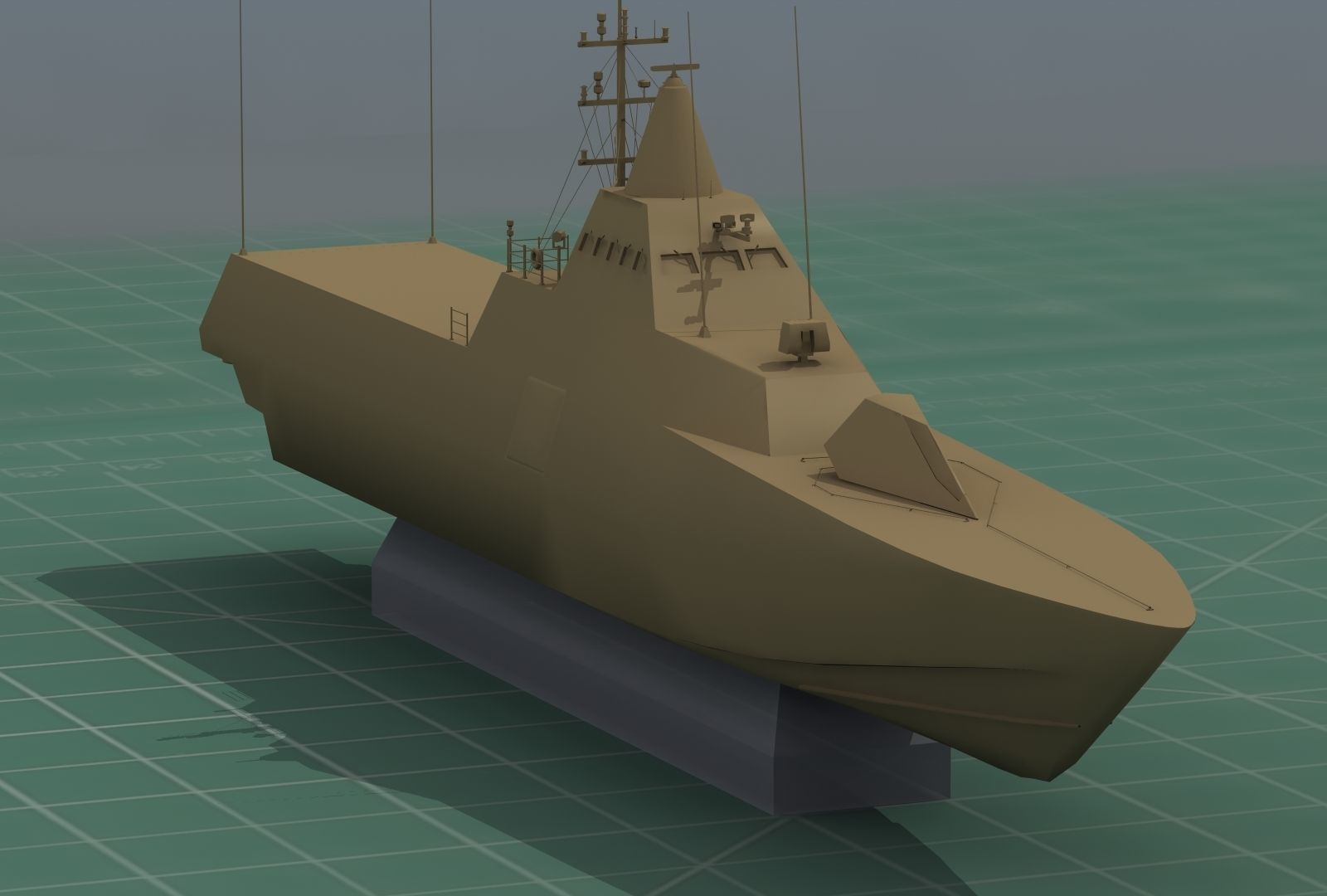 HSwMS Karlstad Visby Class Corvette 3D Print Model 3D print model_26