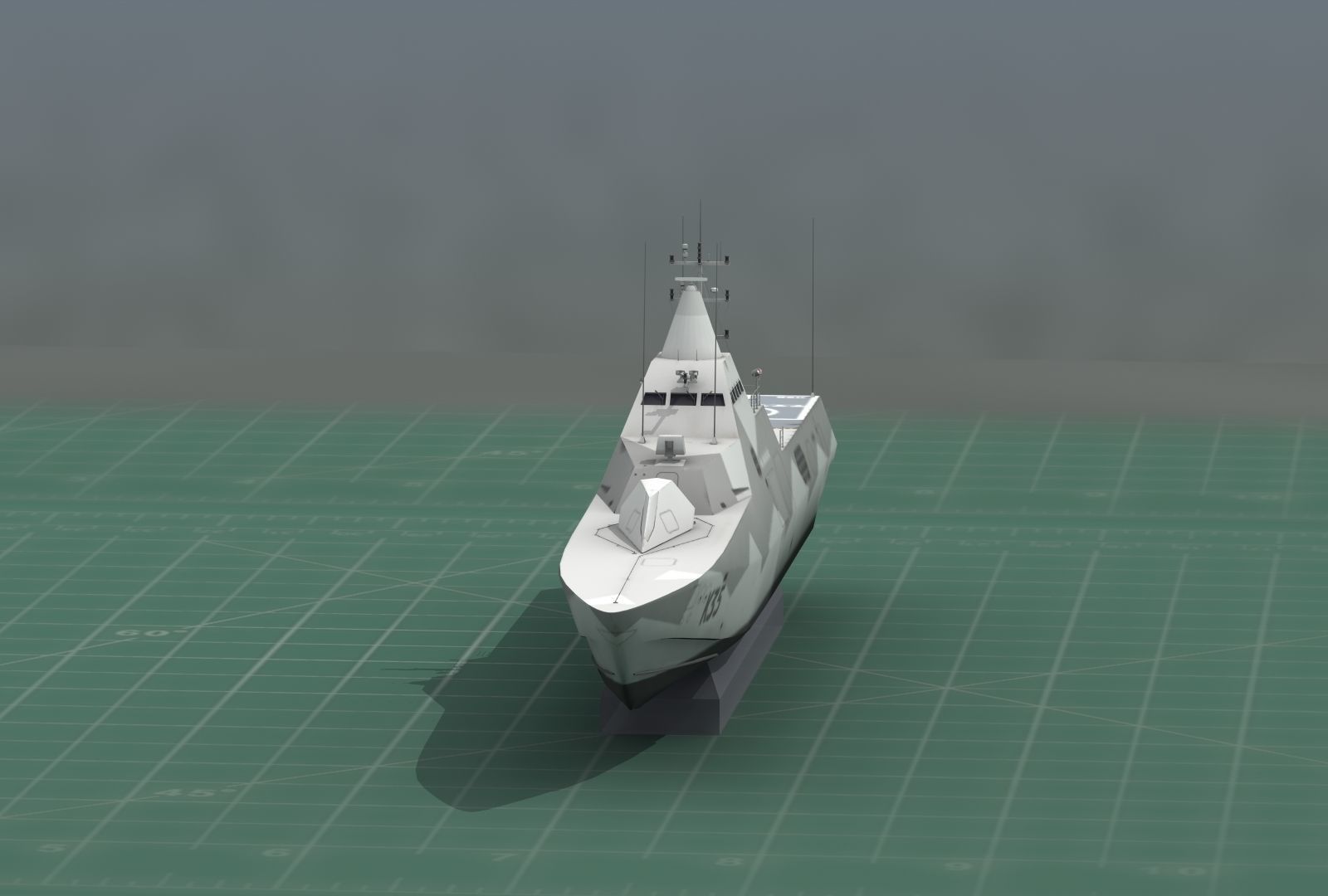HSwMS Karlstad Visby Class Corvette 3D Print Model 3D print model_10