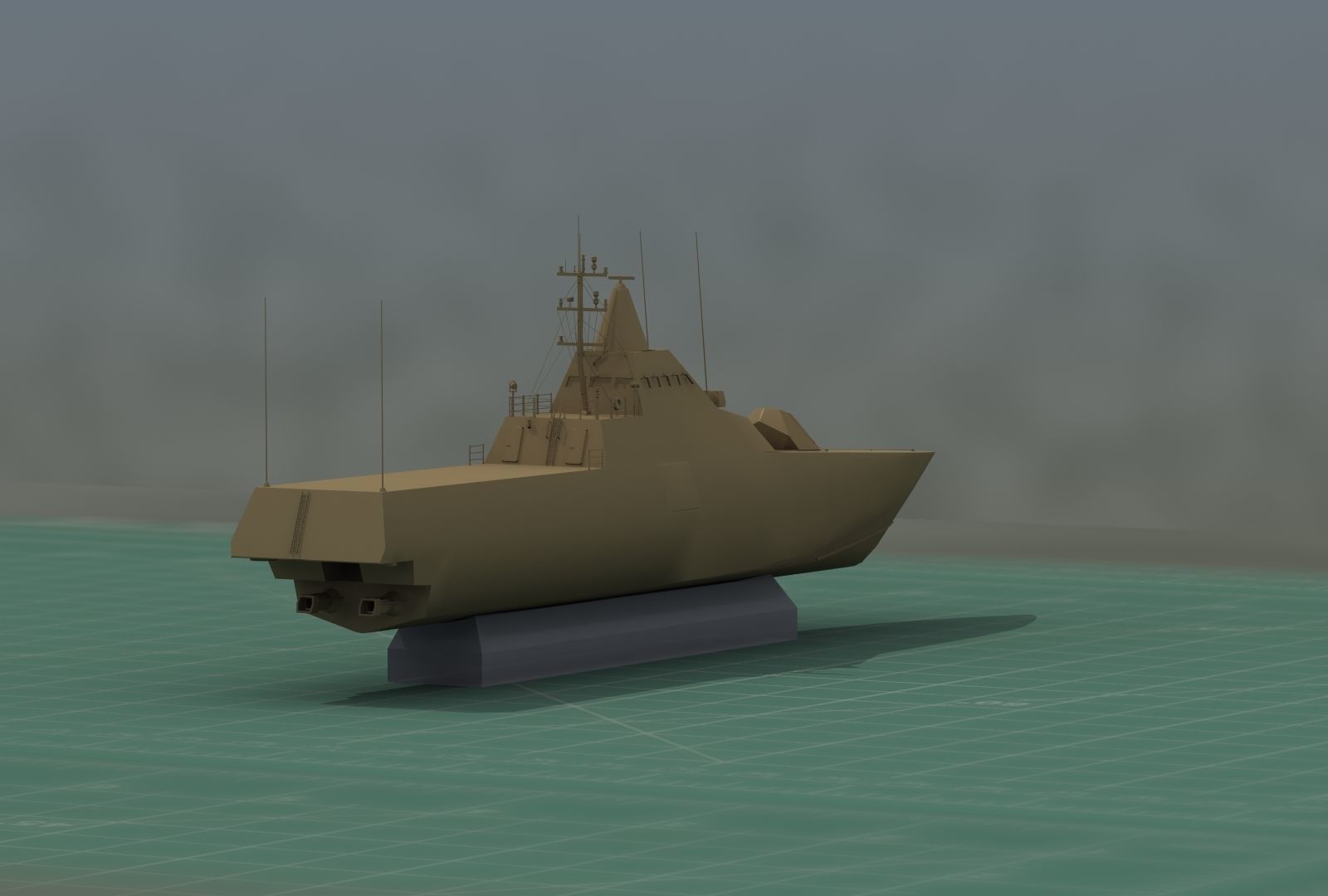 HSwMS Karlstad Visby Class Corvette 3D Print Model 3D print model_20