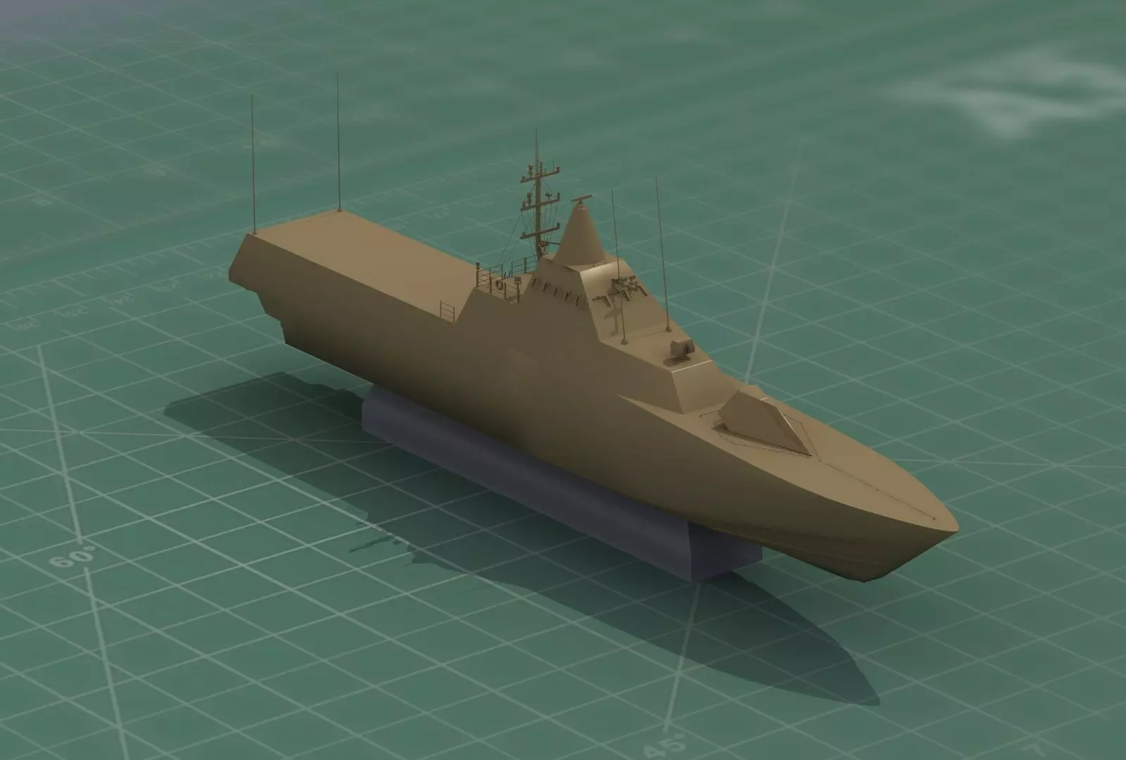 HSwMS Karlstad Visby Class Corvette 3D Print Model 3D print model_0
