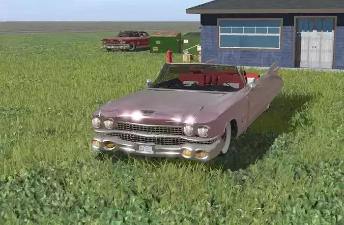 cadillac deville 1959  Free 3D model
