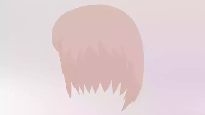 Anime girl pink hair