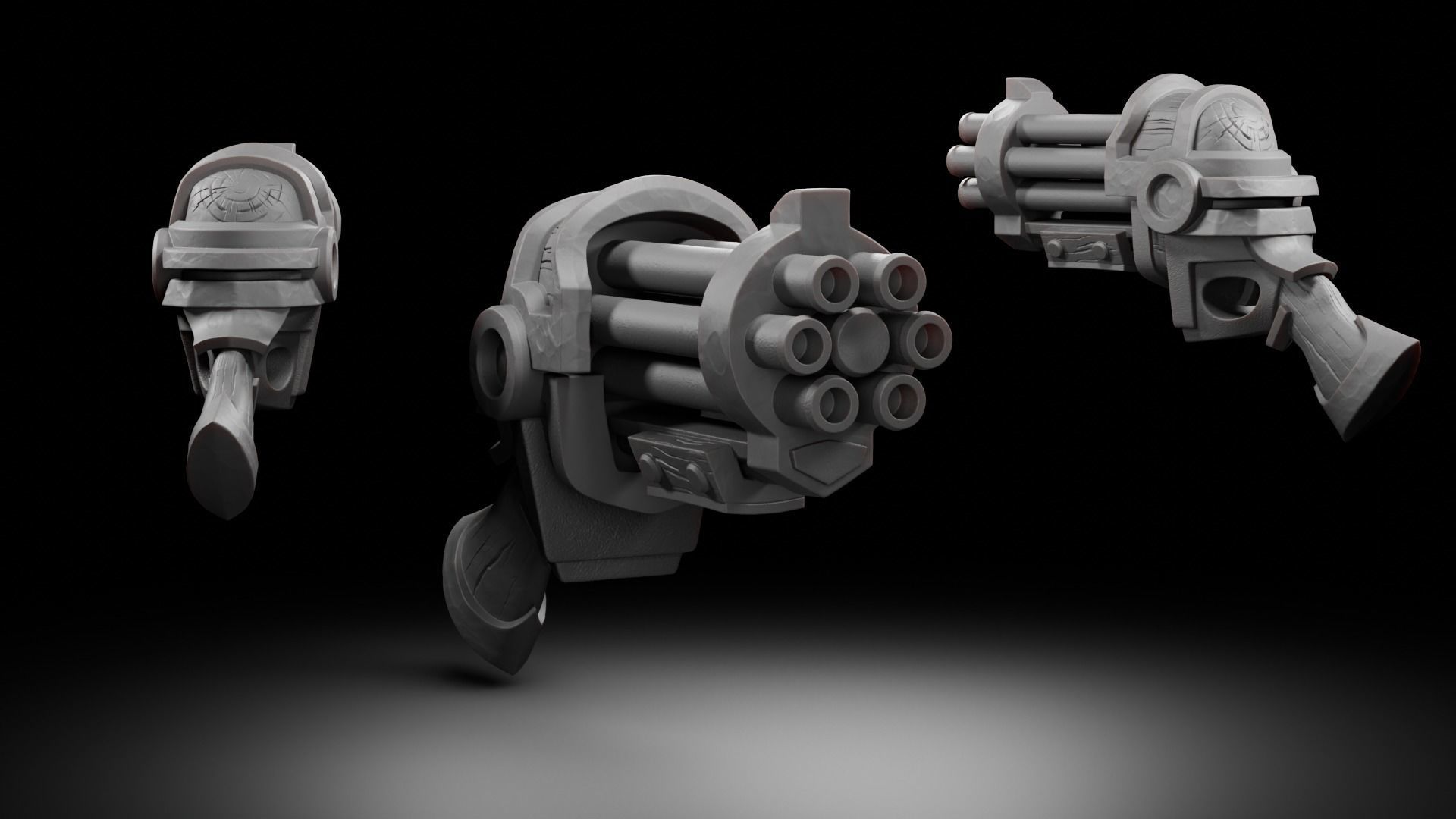 Furious Gladiator s Rifle - World of Warcraft  3D print model_1