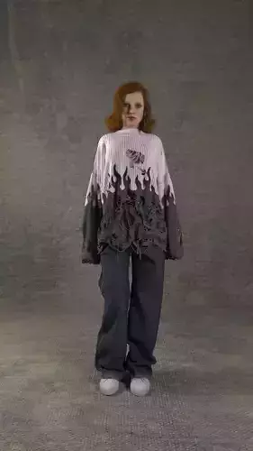 Torn Sweater 3D model