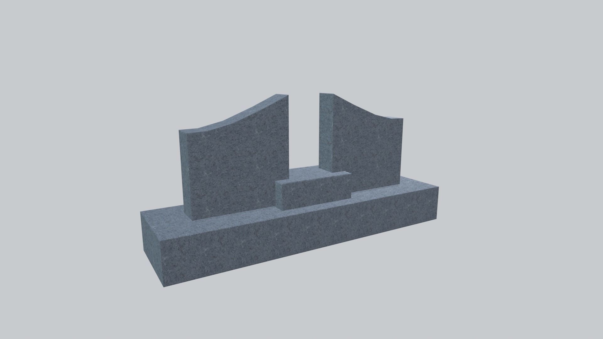 Graves and tombstones pack Low-poly 3D model_52