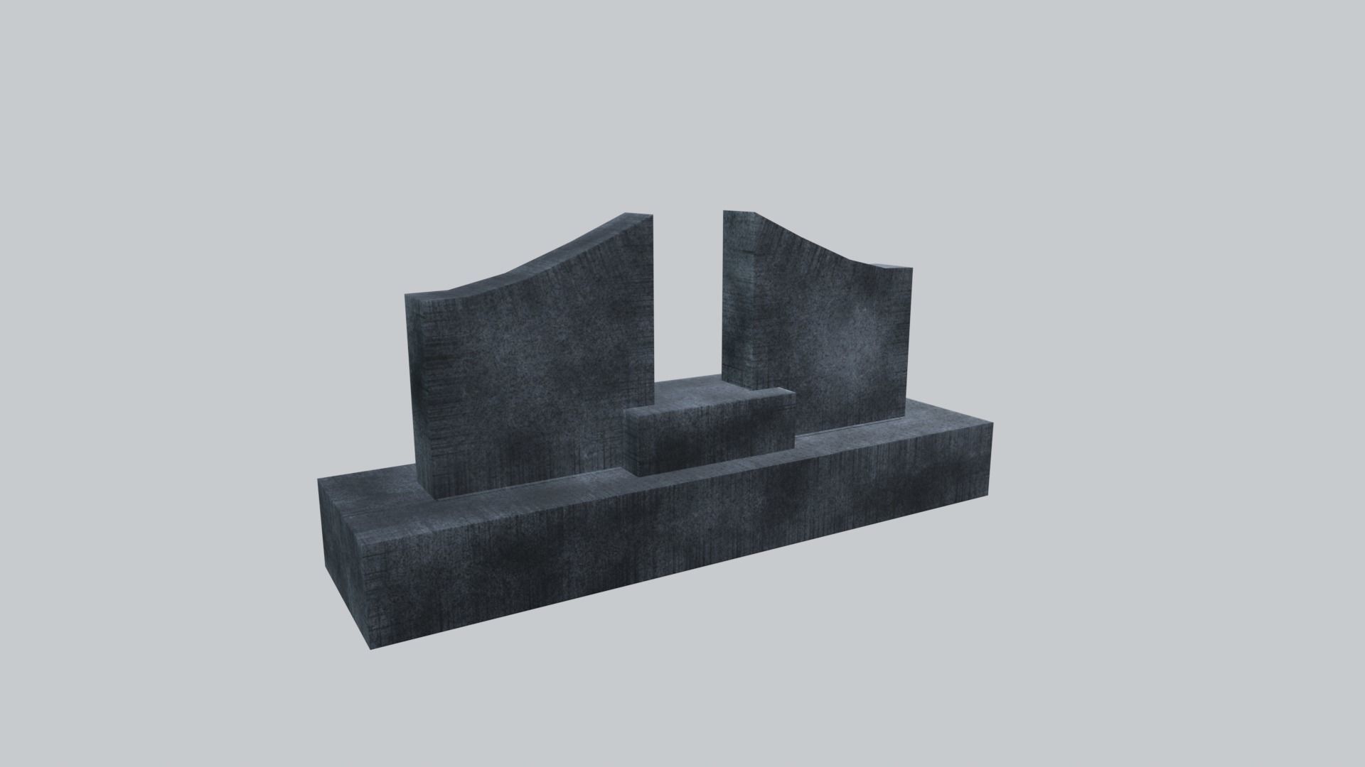 Graves and tombstones pack Low-poly 3D model_53