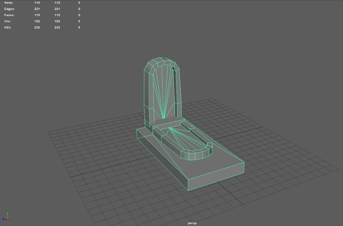 Graves and tombstones pack Low-poly 3D model_21