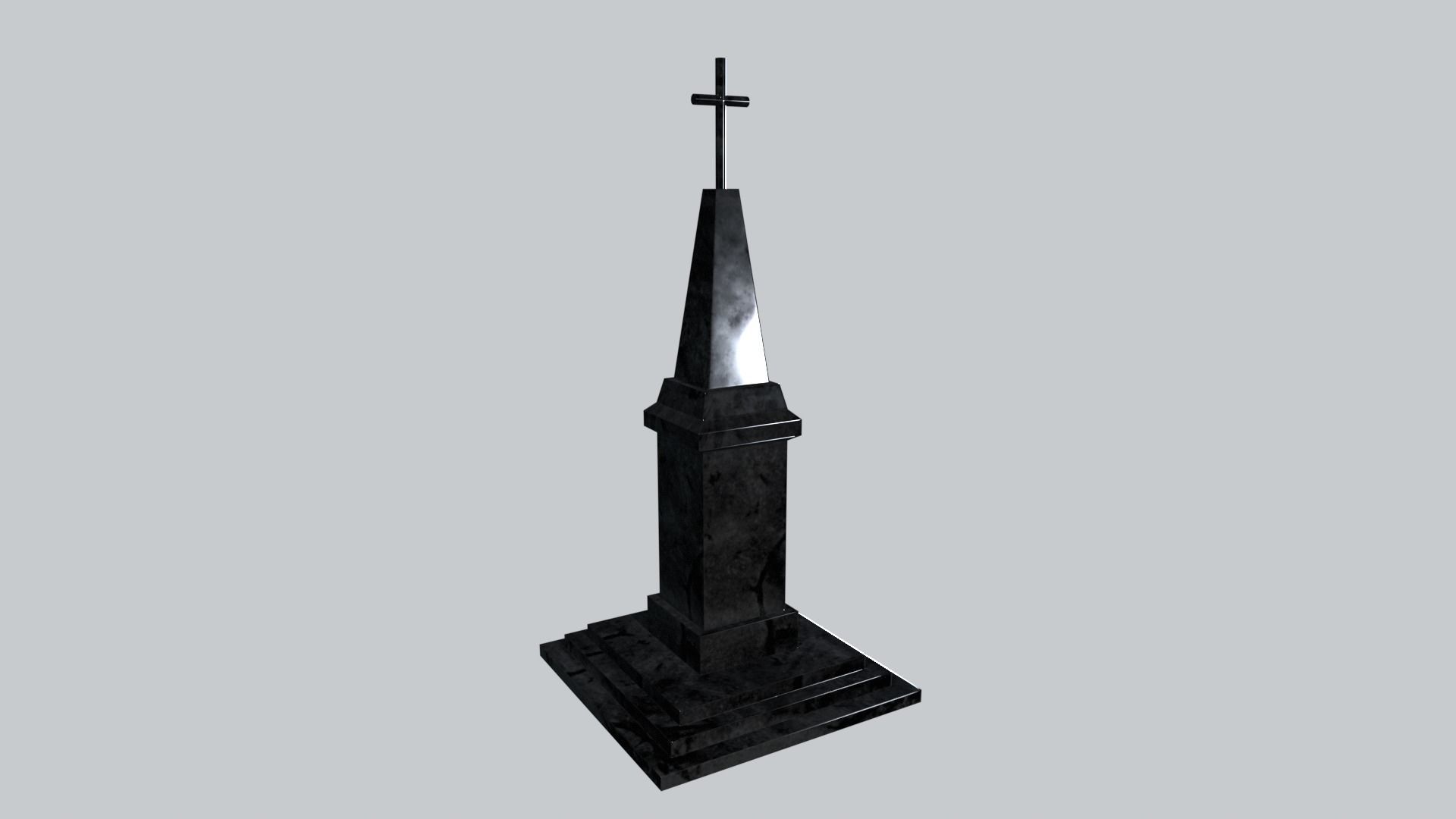 Graves and tombstones pack Low-poly 3D model_56