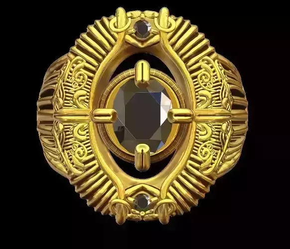 Oval Designer Diamond Ring 