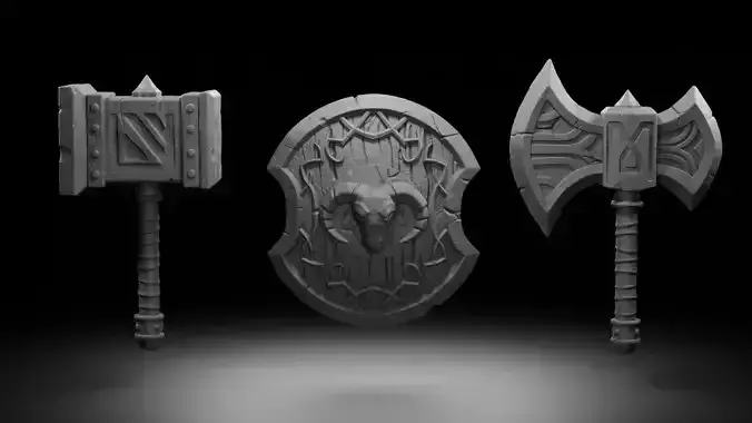 Muradin Bronzebeard Weapons - World of Warcraft 