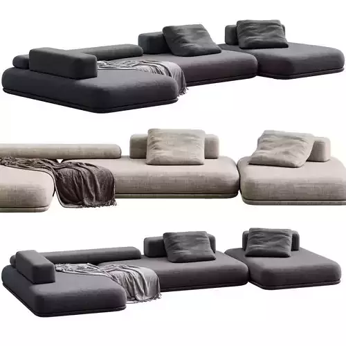 Sofa Flat By Como 3D model
