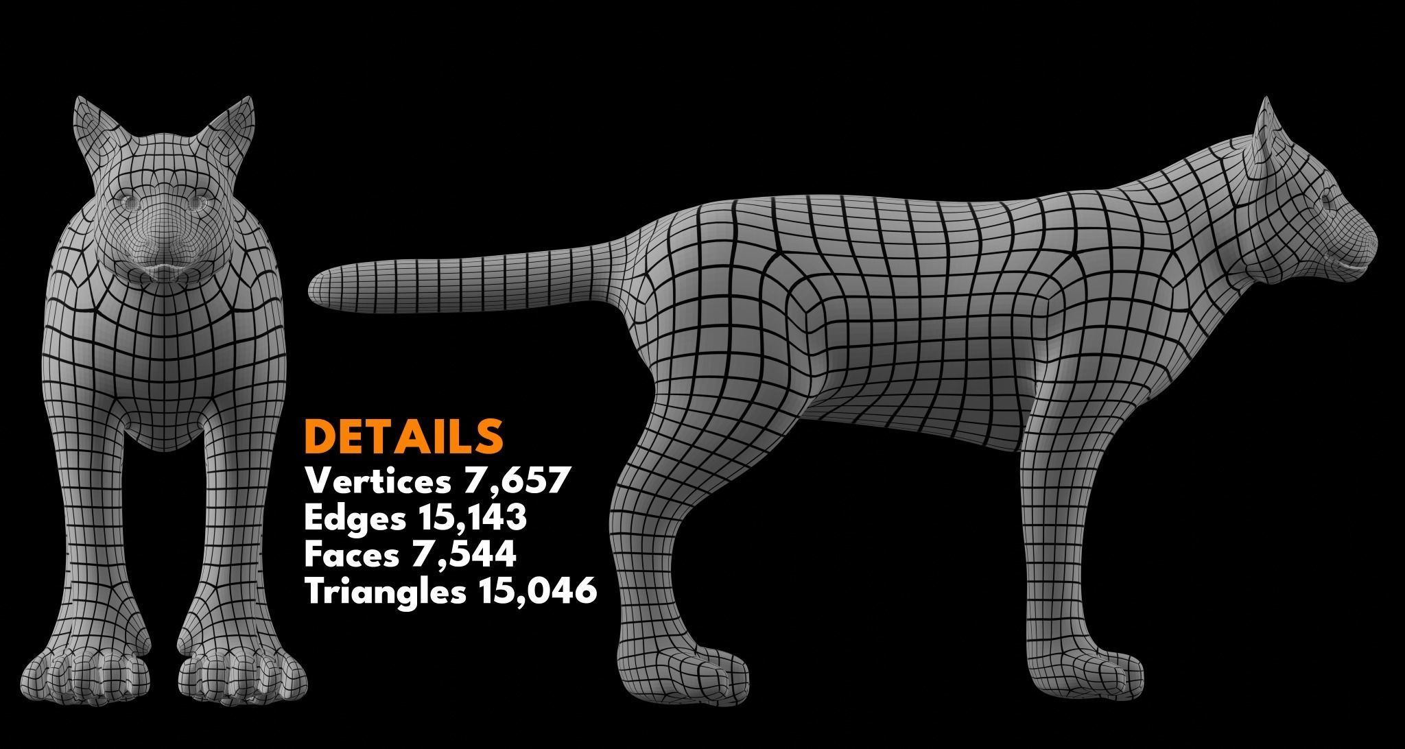 Animal Basemesh Pack - 13 base meshes 3D model_2