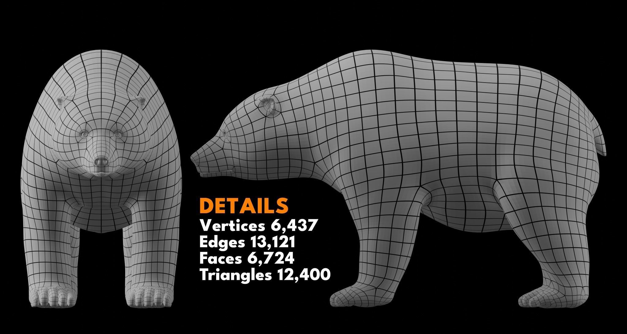Animal Basemesh Pack - 13 base meshes 3D model_1