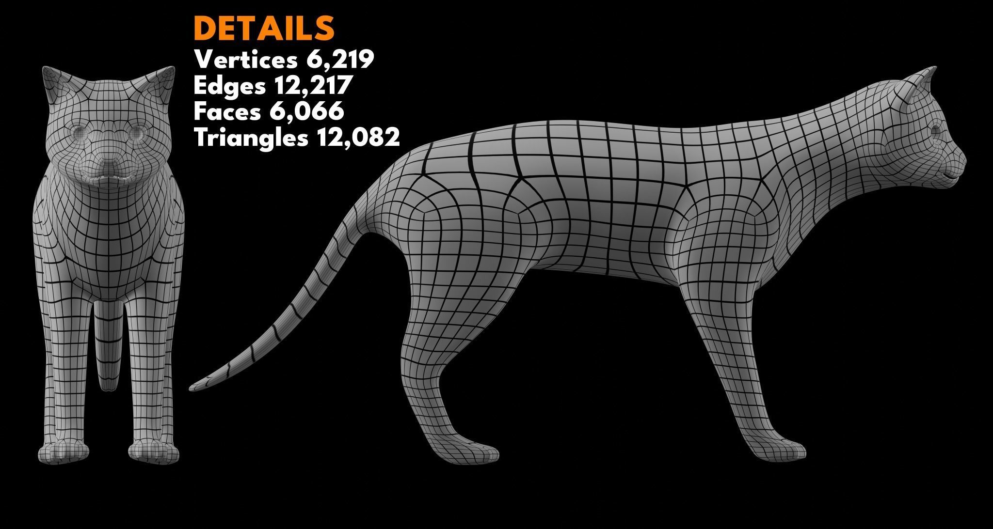 Animal Basemesh Pack - 13 base meshes 3D model_3