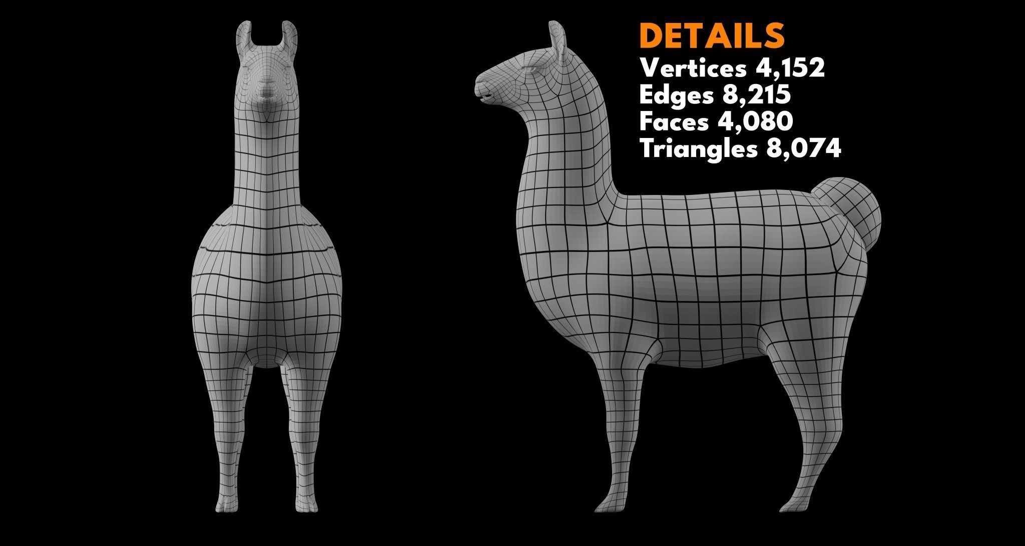 Animal Basemesh Pack - 13 base meshes 3D model_10