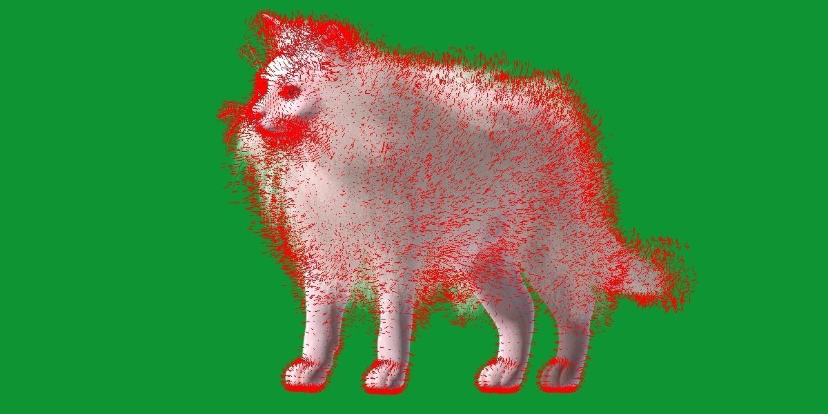 White House Cat Low-poly 3D model_26