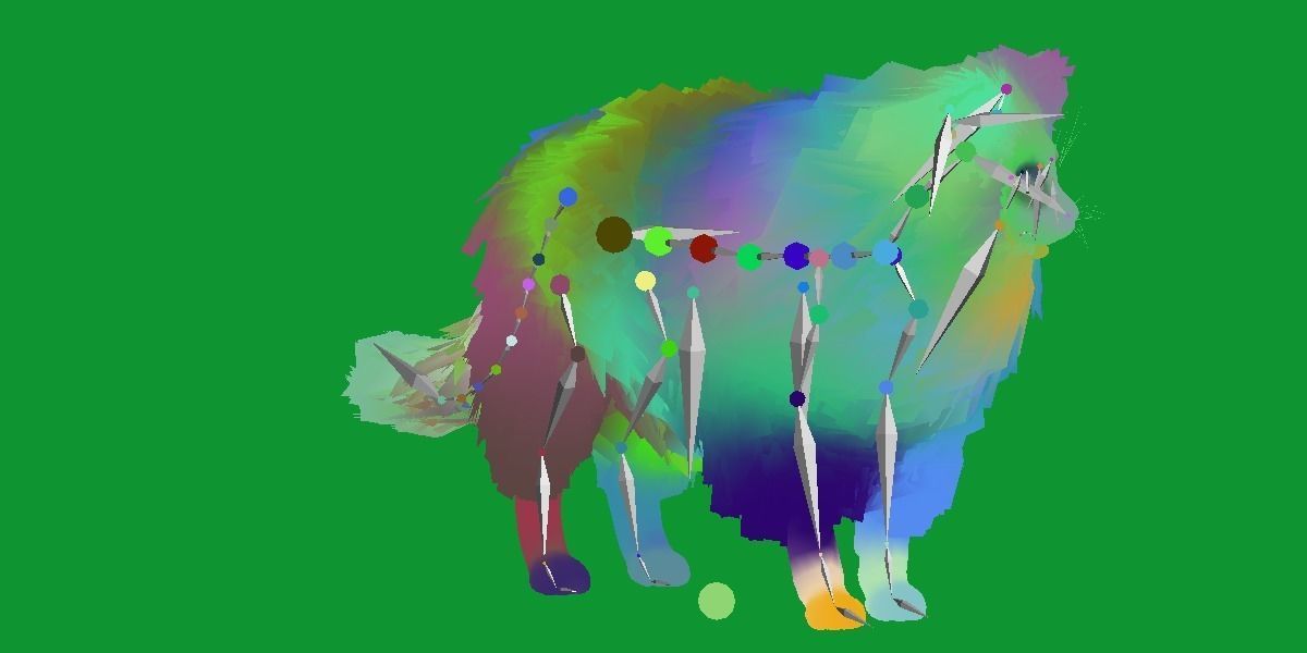 White House Cat Low-poly 3D model_37