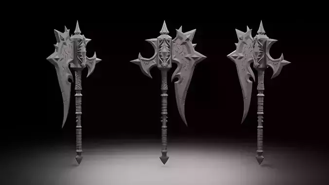 Fyrakk Legendary Axe - World of Warcraft  3D print model