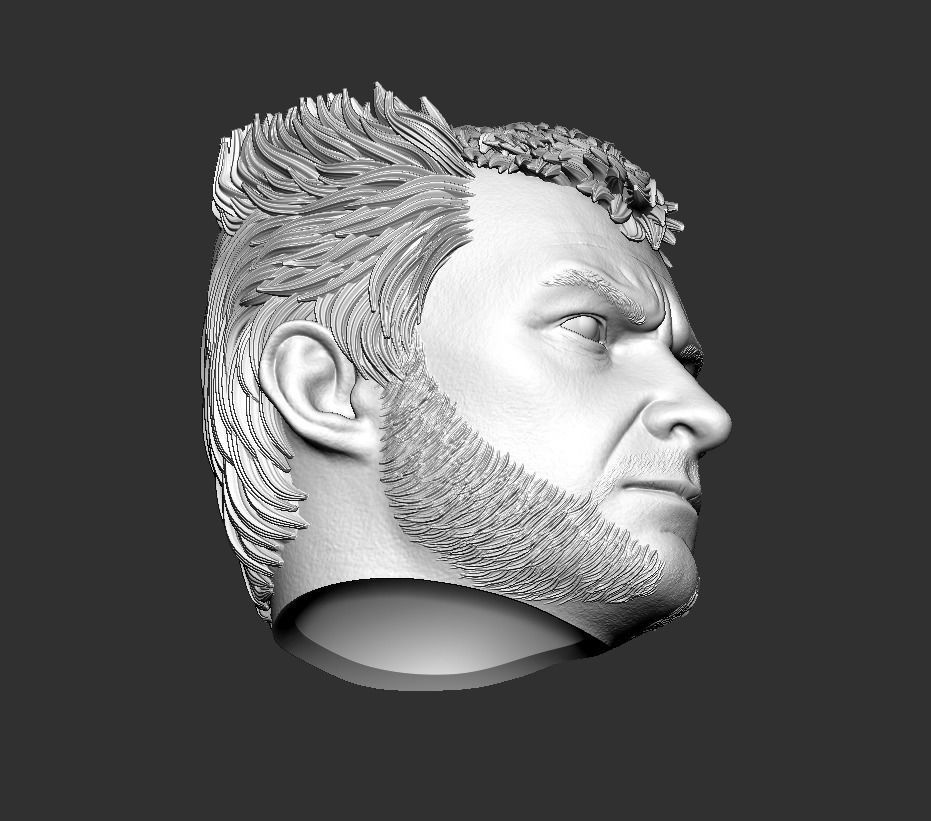Wolverine Hugh Jackman 3d printable head two pack 3D print model_14