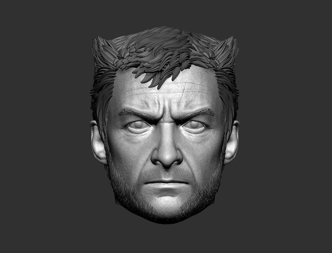 Wolverine Hugh Jackman 3d printable head two pack 3D print model_22