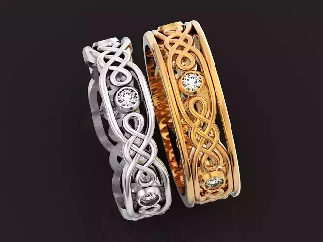 Celtic wedding rings 