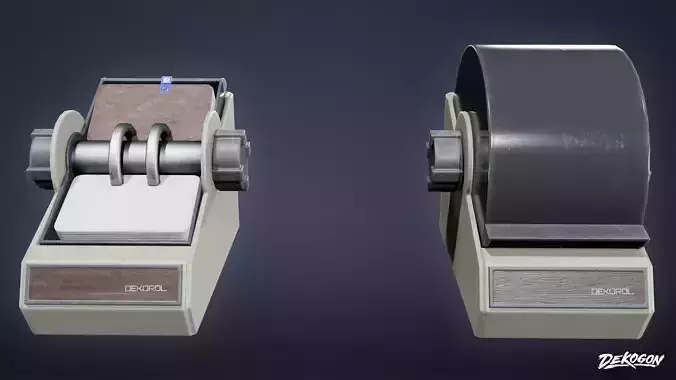 HIGH SCHOOL CLASSROOM - Rolodex 01 - LOW POLY Low-poly 3D model