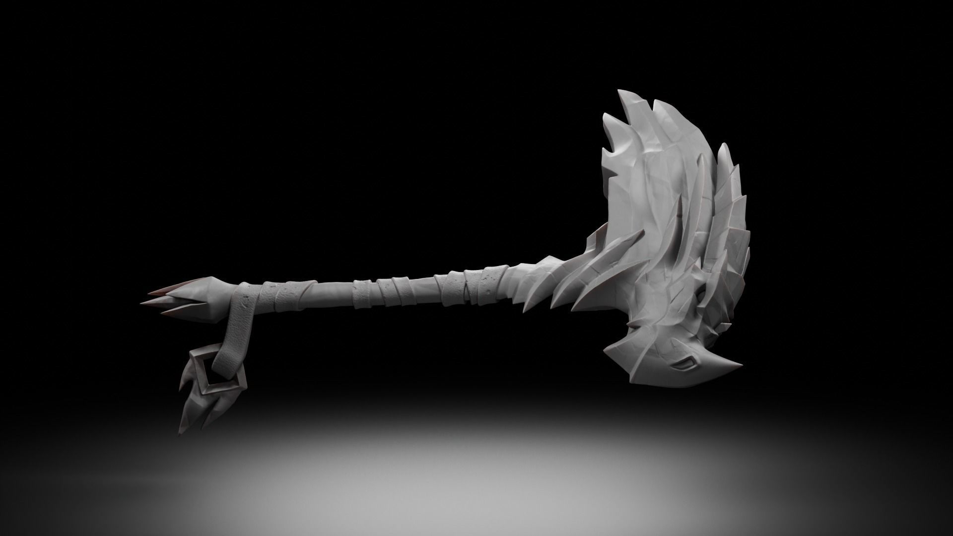 Imbued Qalashi Crusher - World of Warcraft  3D print model_1