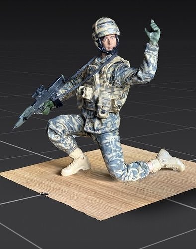 Modern British Infantry Free 3D print model