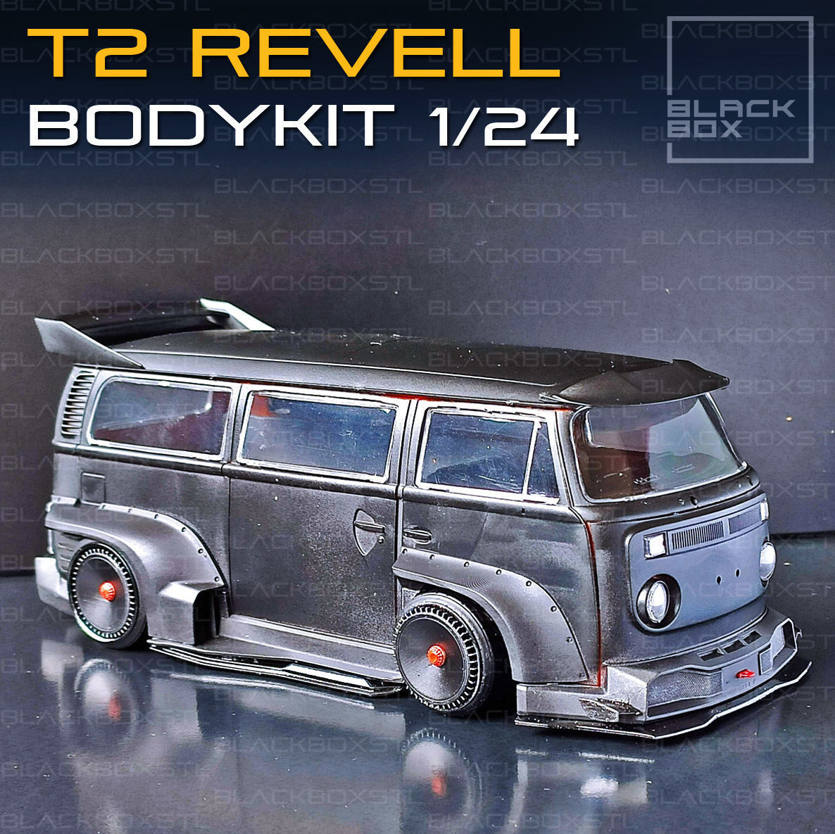 T2 Bus Bodykit for Revell modelkit 1-24th scale 3D print model_1