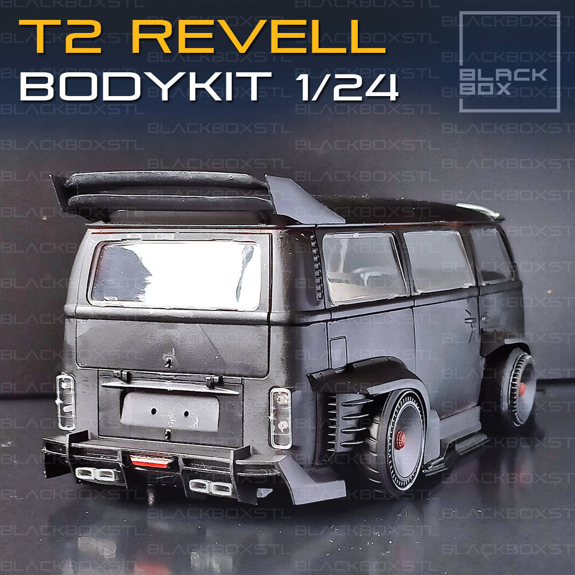 T2 Bus Bodykit for Revell modelkit 1-24th scale 3D print model_2