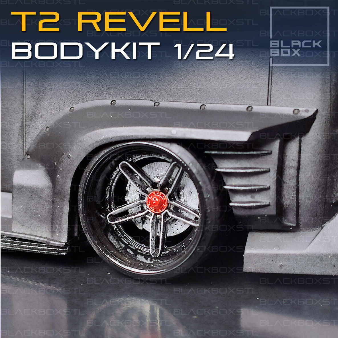 T2 Bus Bodykit for Revell modelkit 1-24th scale 3D print model_4